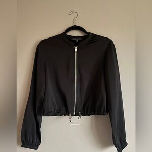 Dynamite Lightweight Satin Bomber Jacket